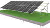 Paneles solares montados en el suelo para granjas y agricultura