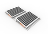 Montaje de panel solar de techo plano de fácil instalación ajustable