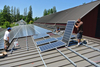 Soportes de paneles solares para sistema de montaje solar de techo metálico