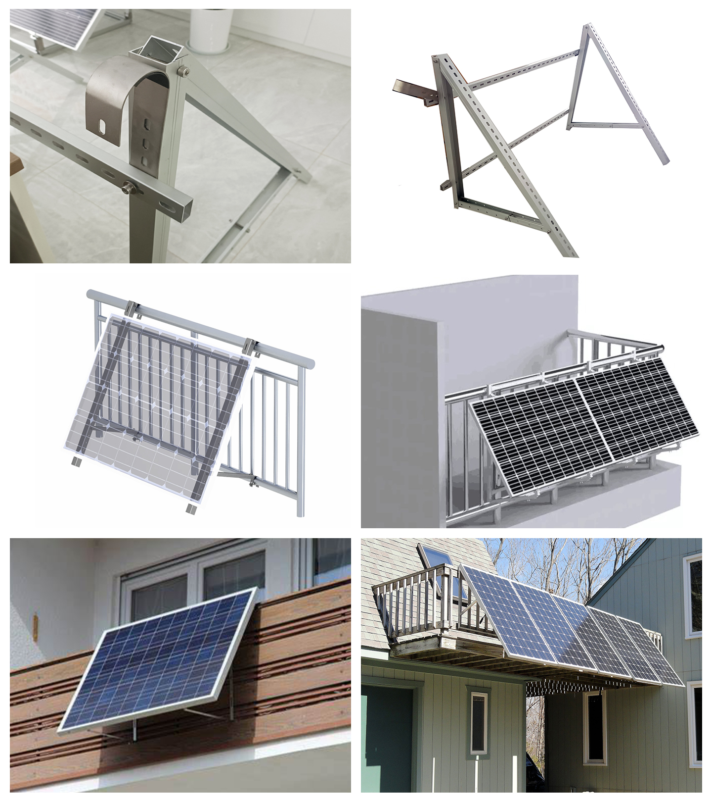 sistema de montaje solar para balcón