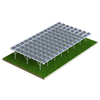Sistema de montaje de granja de paneles solares con soporte de tierra solar de aluminio de buena calidad 