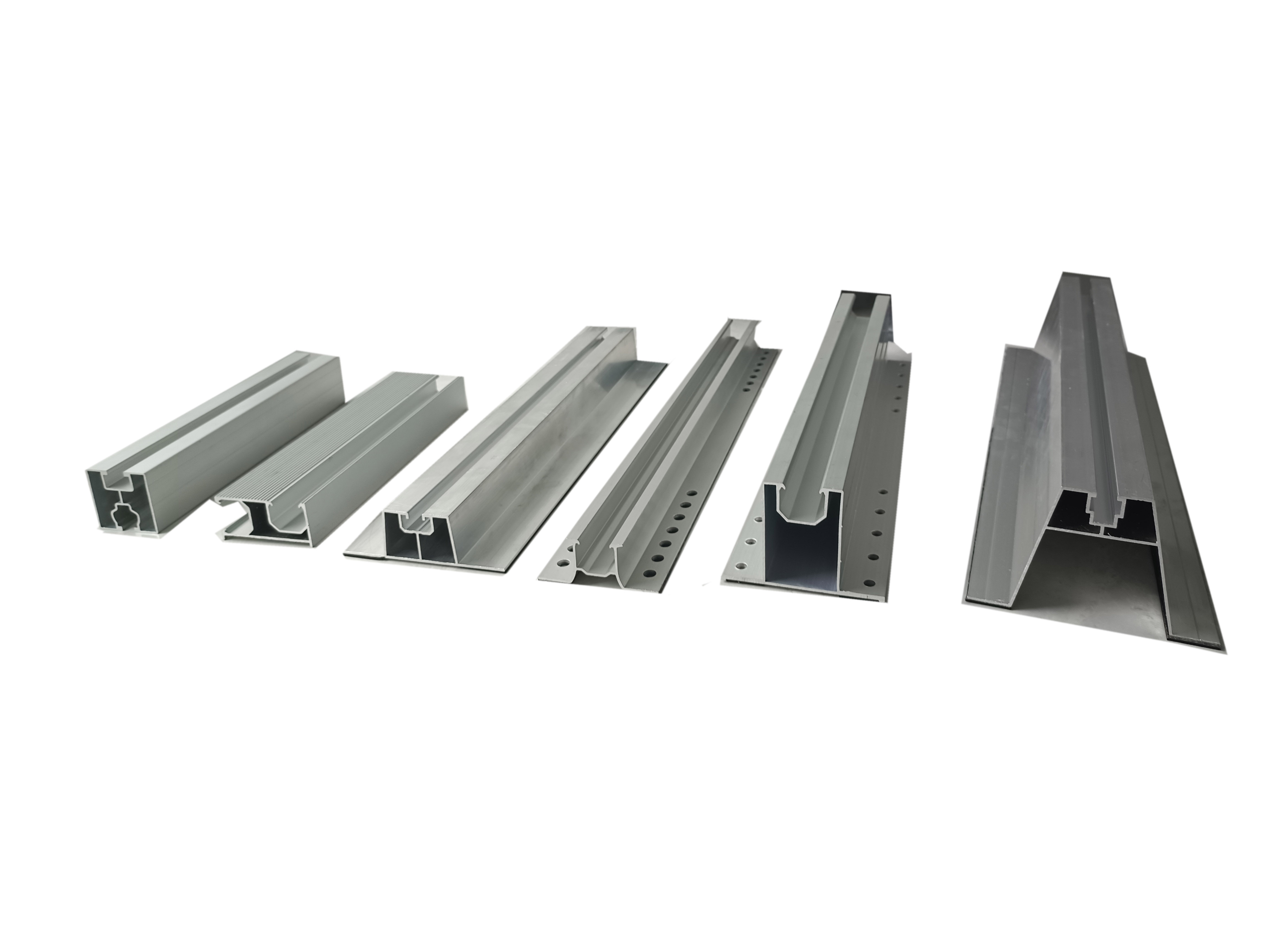 Sección de perfil de aluminio Riel de aluminio de montaje solar