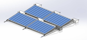 Soportes de accesorios solares para montaje en techo solar de techo plano