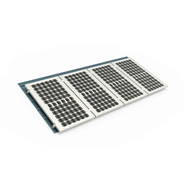 Accesorios solares de aluminio Kit de abrazadera Sistema de montaje de metal para techo solar