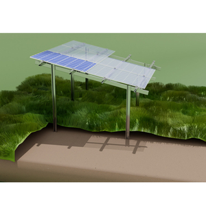 Estructura de montaje solar Sistema de montaje solar en tierra con tornillo de tierra