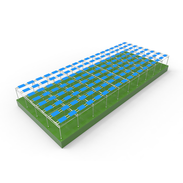 Venta caliente Estructura de acero al carbono Sistema de montaje en tierra solar para granja