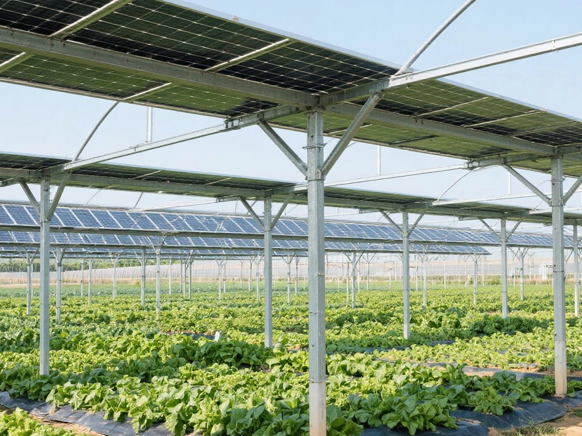 ¿Cómo equilibrar la eficiencia de la generación de energía y la producción agrícola en el diseño de estante de proyectos agrivoltaicos?