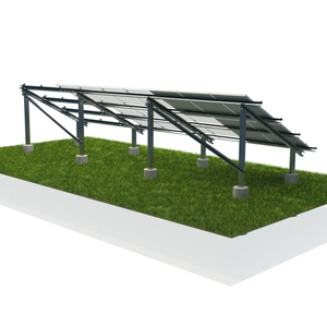 Paneles solares Estructura de montaje solar molido con Bloque de concreto FundationA