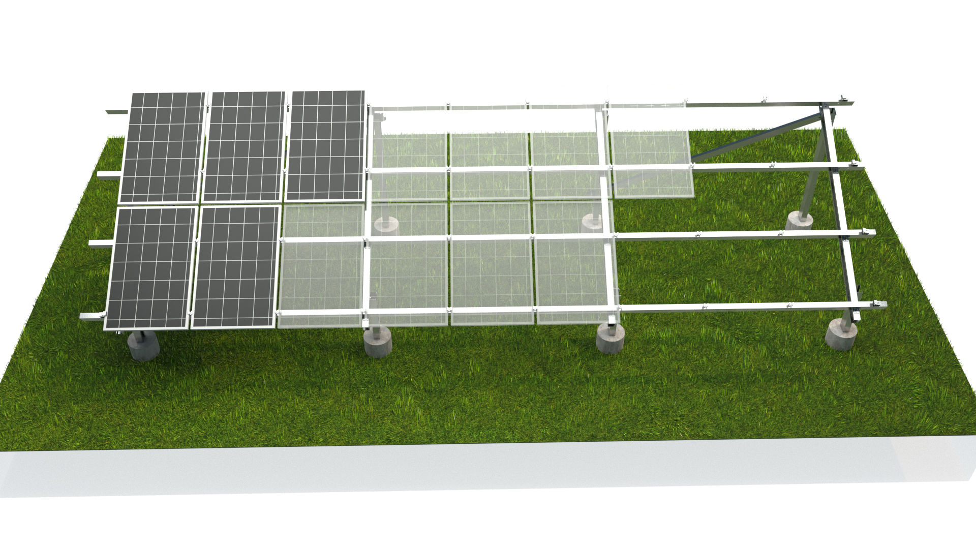 ¿Cuáles son los tipos comunes de cimientos en el sistema de montaje solar?