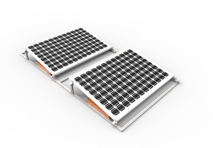 Estante de aluminio solar fotovoltaico ajustable para sistema de energía solar, soporte de montaje para techo plano, para el hogar