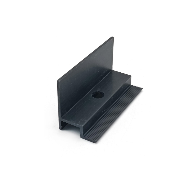 Panel solar solar personalizado ALUMINUS NEGRO CLAMP CLAMP CLAMP END Sistema de montaje solar