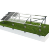 Paneles solares Estructura de montaje solar molido con Bloque de concreto FundationA