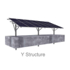 Sistema de estructura solar fotovoltual de montaje solar de montaje solar de panel solar de un solo polo soporte de columna única
