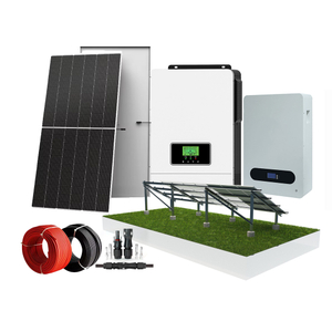Sistema de panel de energía solar Kit de planta de energía solar fuera de la red para el sistema de montaje en tierra