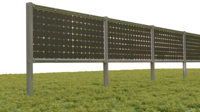  Estructura de montaje en tierra solar Sistema de panel solar vertical