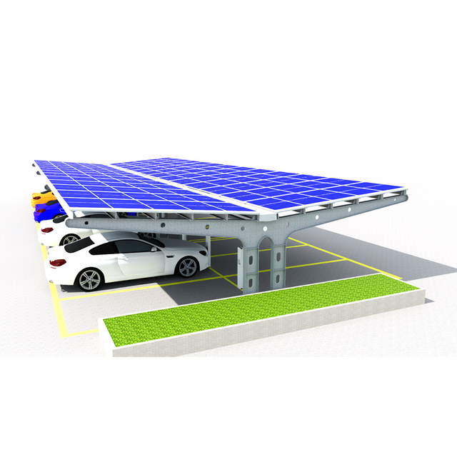 Estructura de montaje de cochera solar impermeable Estacionamiento de cochera solar