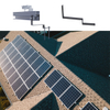 Panel solar techo de techo de asfalto kits de gancho de gancho de metal baldosas solares de techo solar sistema de montaje fotovoltaico
