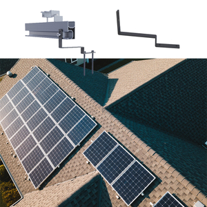 Panel solar techo de techo de asfalto kits de gancho de gancho de metal baldosas solares de techo solar sistema de montaje fotovoltaico