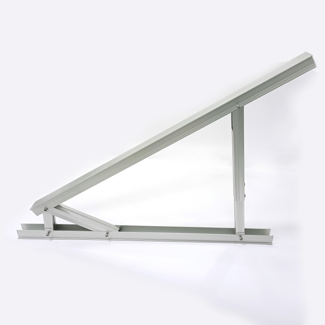 Soporte triangular ajustable solar de aluminio para sistema de montaje en techo y suelo