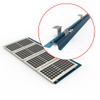  Techo de metal trapezoidal Costura de costura de metal Sistema de soporte de montaje solar