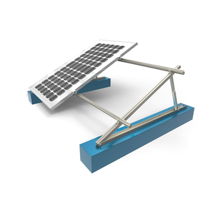 Sistema de montaje del tejado plano del panel solar del soporte del magnesio del aluminio del cinc de la energía solar