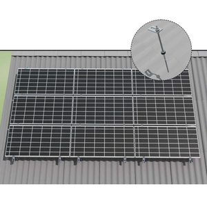 Sistema de montaje solar de techo de metal solar con perno de suspensión solar